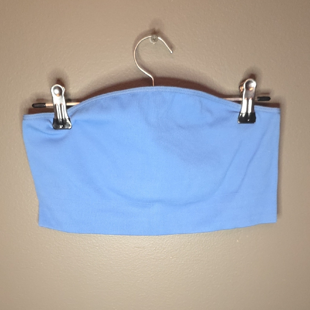 Sweaty Betty Ribbed Blue Top